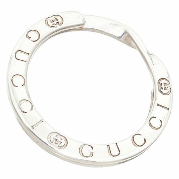 15487 グッチ キーホルダー インターロッキング キーリング Ag925 スターリングシルバー 820471 GUCCI拍卖