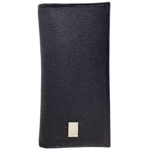 15150 ダンヒル 長札入れ ロゴプレート 二つ折り長札入れ PVC レザー 革 ダーブラウン系 濃茶 こげ茶拍卖