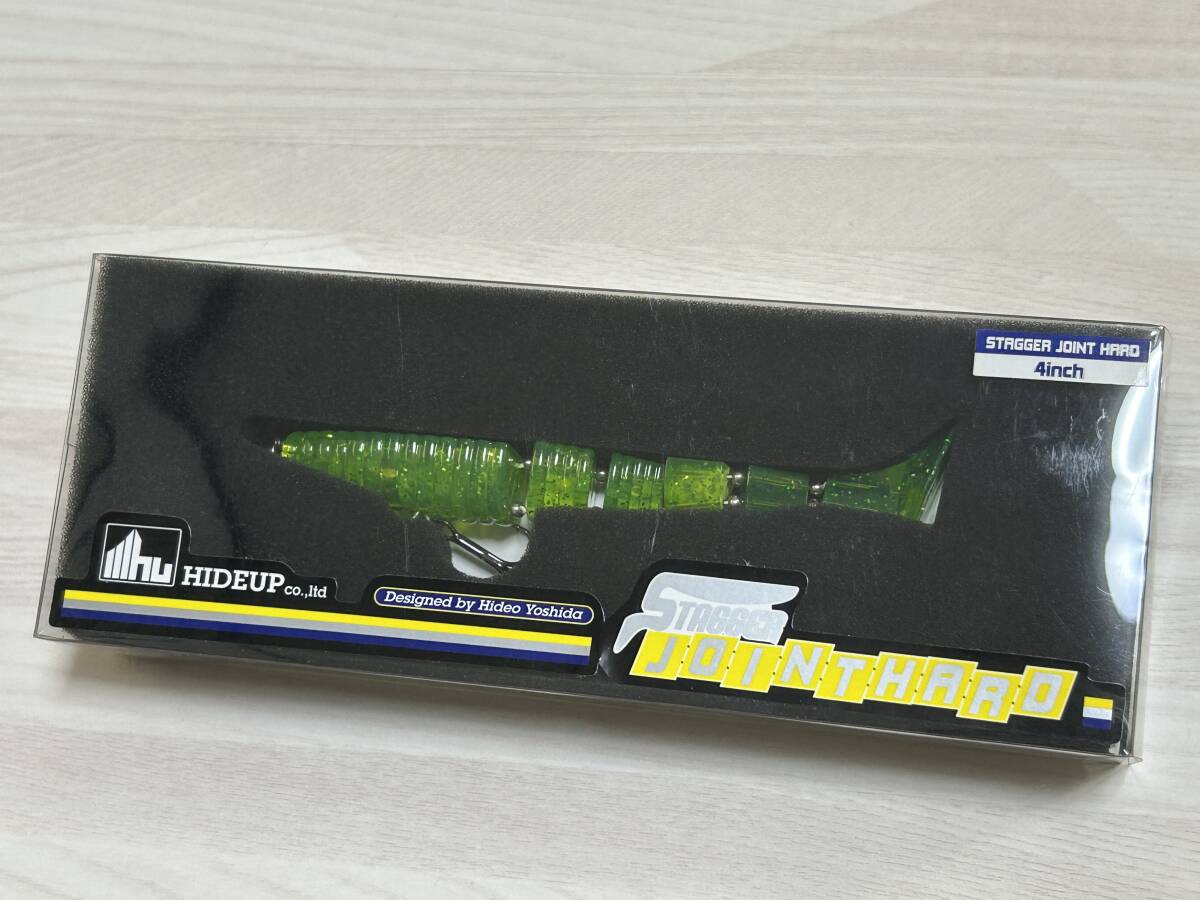 ■■ 開封品 未使用 ハイドアップ スタッガージョイントハード 4インチ【チャート/グリーン/ゴールドF】HIDEUP ■■ B5.07拍卖