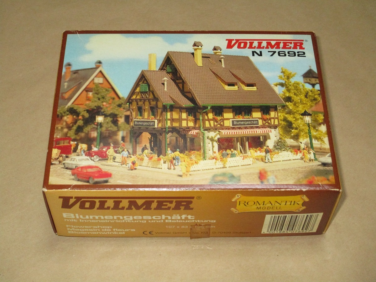 「VOLLMER 7692」 Nゲージ ストラクチャー (フラワーショップ) フォルマー ROMANTIK MODEL 箱傷み 未組立て拍卖