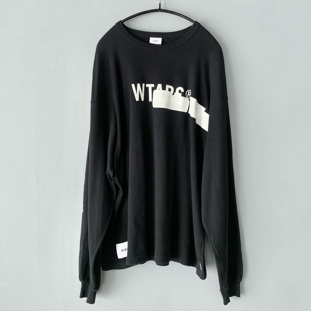 WTAPS ロングスリーブTシャツ ダブルタップス 黒ブラック L ロンT拍卖