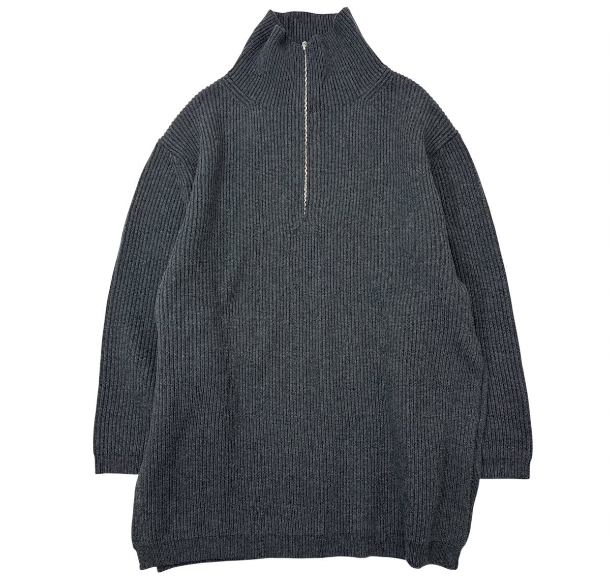 TOTEME FISHERMAN ZIPPER KNIT sizeXS DARK GRAY 224-5121-750 トーテム フィッシャーマン ジッパー ニット拍卖
