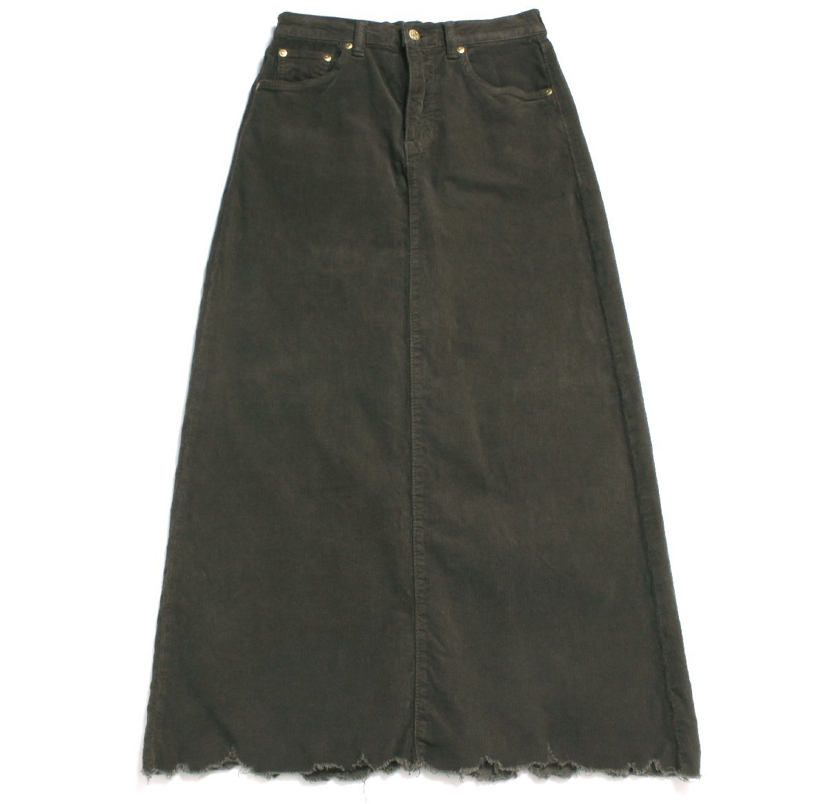 SURT コーデュロイ マキシ スカート 定価25,300円 sizeS カーキ MXSR10L サート ロングスカート拍卖