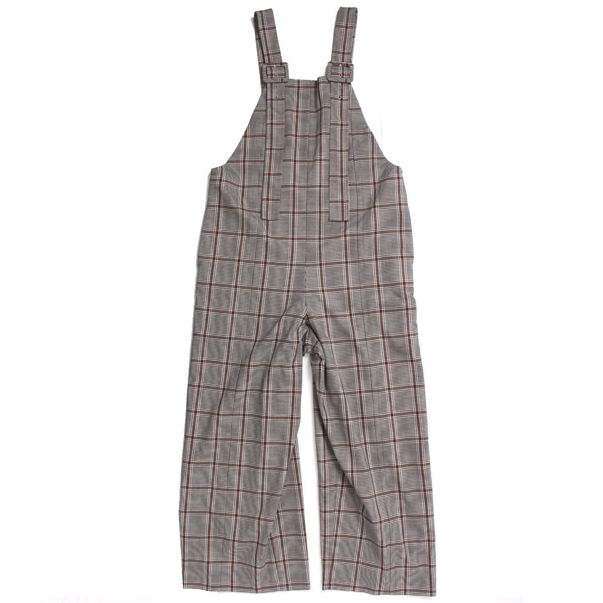 G.V.G.V. PLAID WIDE LEG DUNGAREE ワイドシルエット パンツ オーバーオール 定価42,900円 size34 GV1831093 GVGV ジーヴィージーヴィ拍卖