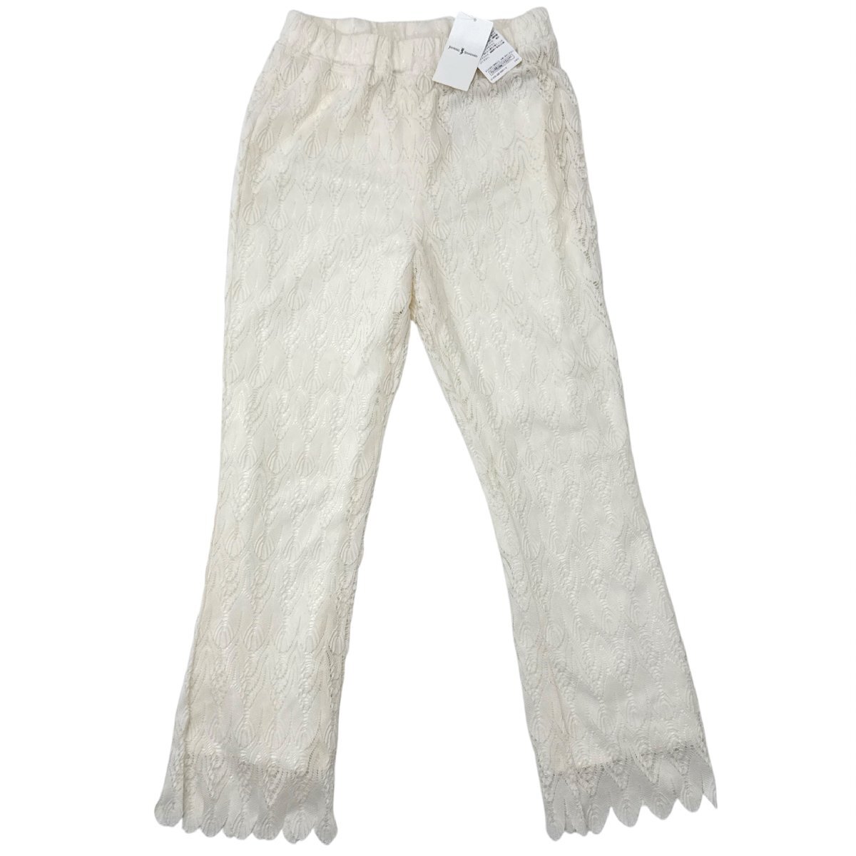 【タグ付・新品・定価10,450円】JOURNAL STANDARD レースパンツ フリーサイズ WHITE 21-070-400-9020-1-0 ジャーナルスタンダード拍卖