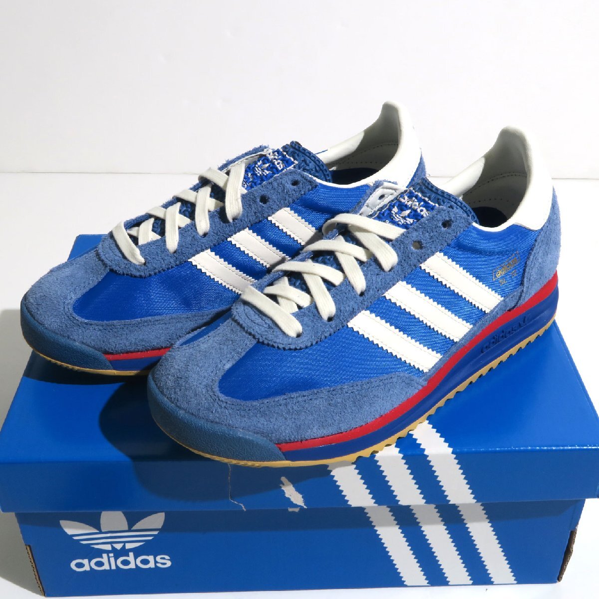 23.5㎝ adidas originals SL 72 RS 定価14,300円 IG2132 アディダス オリジナルス スニーカー ブルー×コアホワイト 拍卖