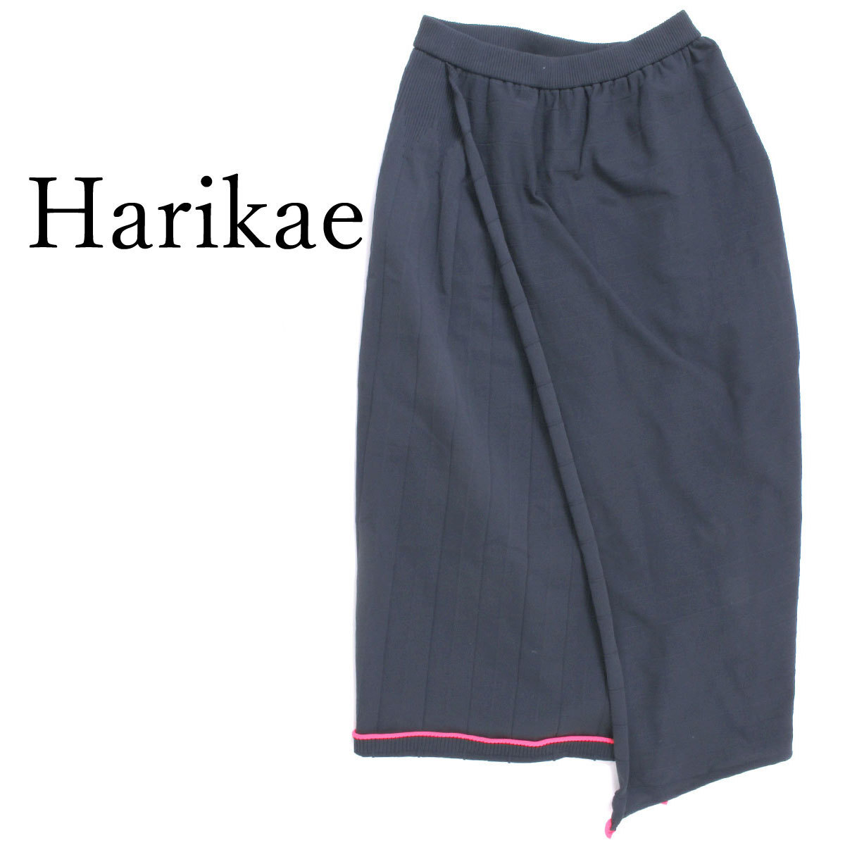 21SS Harikae Pleated skirt 定価39,600円 スカート sizeS グリーンxネオンピンク ハリカエ拍卖