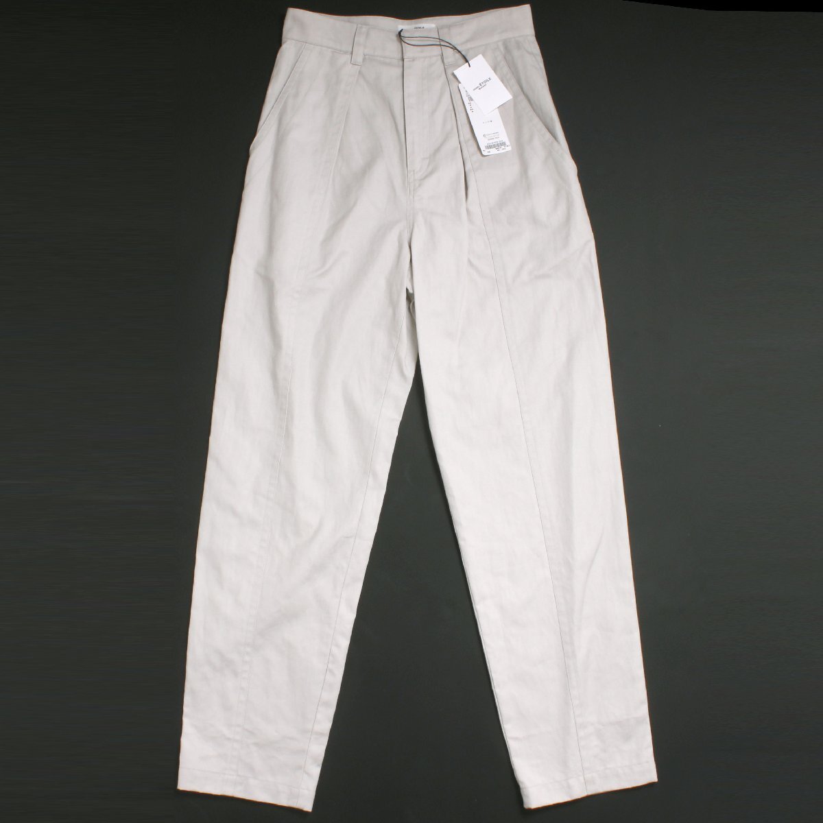 22ss【タグ付き・新品・定価67,100円】ISABEL MARANT ETOILE KETZIA TROUSERS size36 CHALK 22PPA2068 イザベルマランエトワール パンツ拍卖