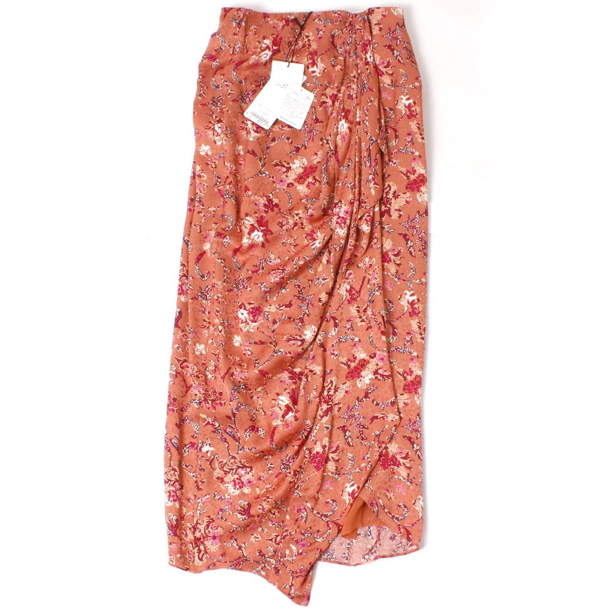 【タグ付き・新品・定価68,200円】ISABEL MARANT ETOILE BERTHE SKIRT size34 PAPAYA 22AJU1433 イザベルマランエトワール ミディスカート拍卖