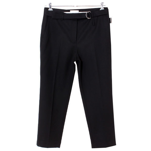 3.1 Phillip Lim Slim Cropped Pant WITH UTILITY STRAP クロップドパンツ size8 ブラック F215-5889WGB スリーワンフィリップリム拍卖