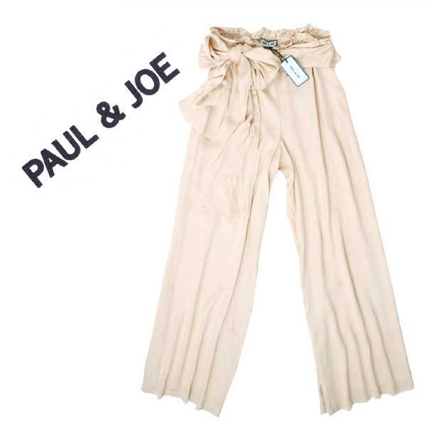定価55,000円 新品 PAUL & JOE MOUFLETTE PANTS ワイド イージーパンツ size36 ポール&ジョー拍卖