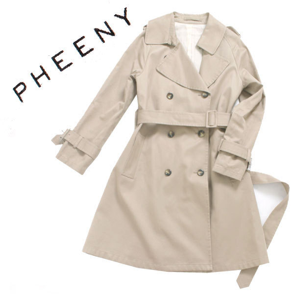 PHEENY Trench coat トレンチコート size2 ベージュ PS14-CO01 フィーニー拍卖