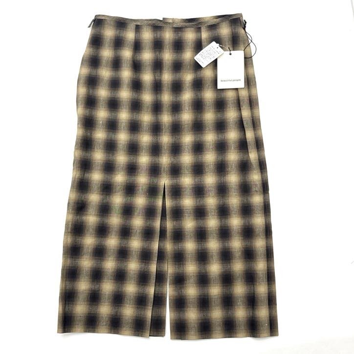 【新品・定価59,400円】beautiful people LINEN SLIT TIGHT SKIRT 34 BRONZE ビューティフルピープル リネンスリットタイトスカート拍卖