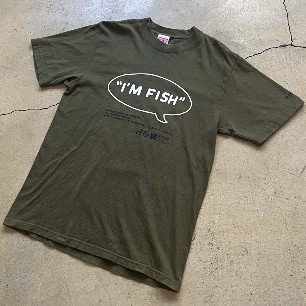 FISHMANS I'M FISH Tシャツ カーキグリーン M/フィッシュマンズアイムフィッシュ拍卖