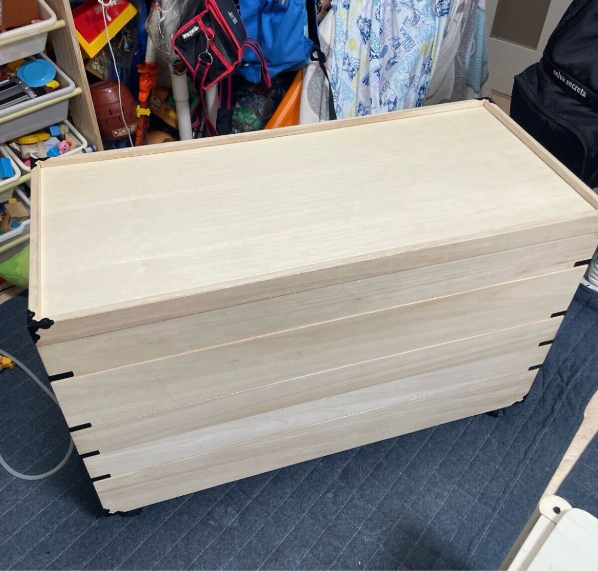 【日本製】天然木桐箪笥 5段 桐タンス マーゼルン 着物拍卖