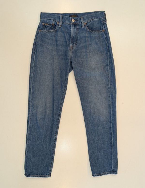 H7815 Polo Ralph Lauren ポロ ラルフローレン デニムパンツ スリムボーイフレンド テーパード ジップフライ メキシコ製 W24拍卖