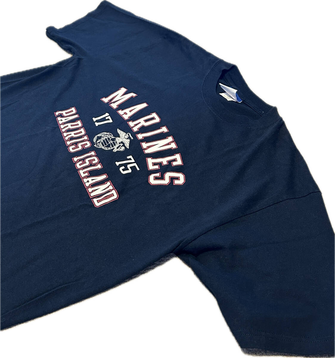 ◆即決送料込み◆アメリカ古着Championチャンピオン パリスアイランドTシャツL◆アメカジビンテージヴィンテージNAVY海兵隊USN拍卖