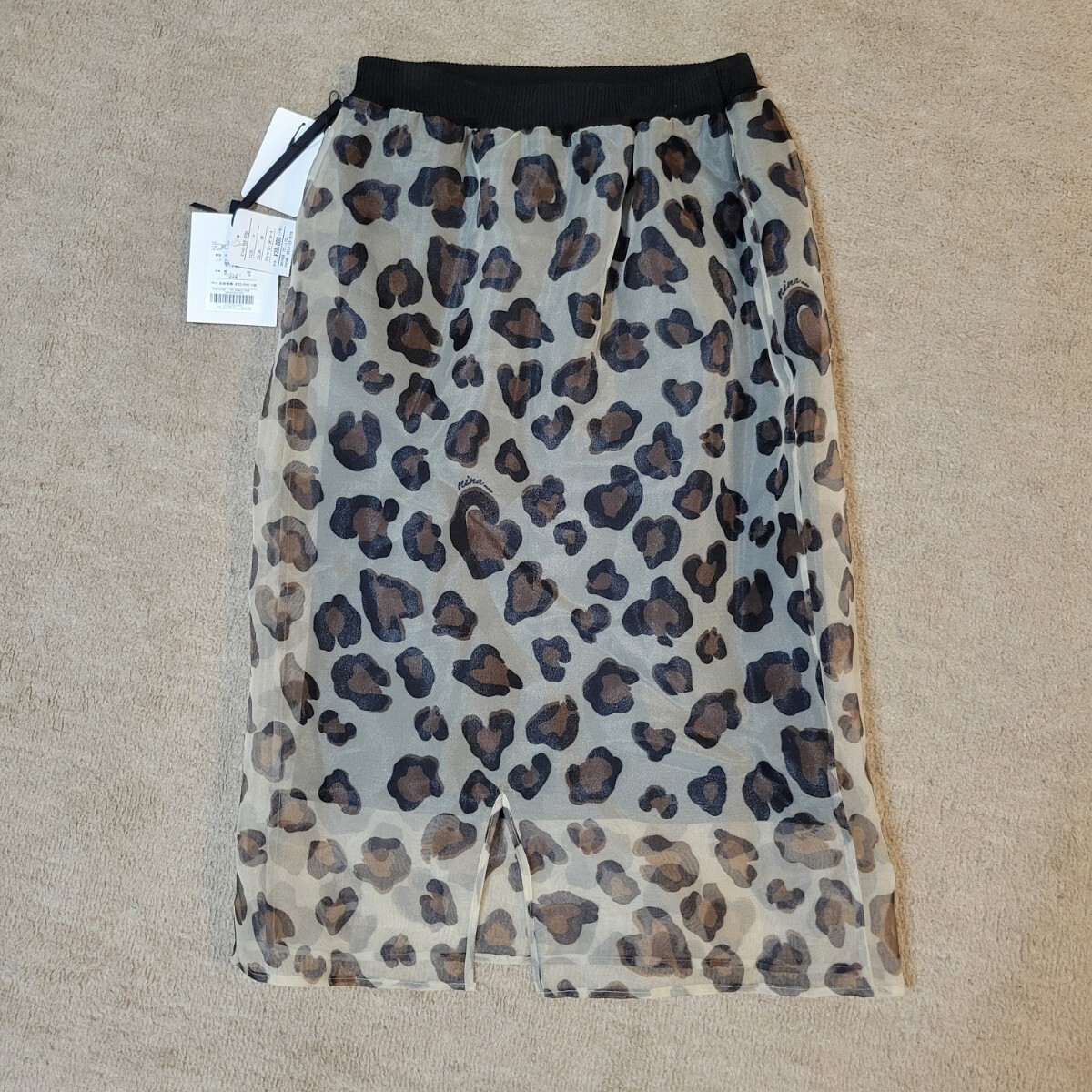 ニーナミュウ ヒョウ柄 スカート ninamew レディース ボトムス拍卖