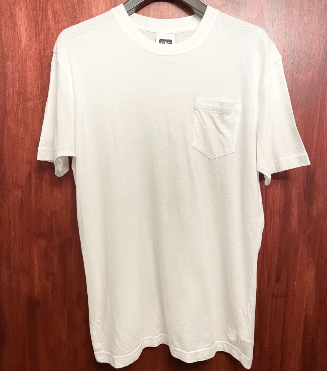 SWAGGER ポケット付き クルーネックTシャツ ホワイト Mサイズ スワッガー 白 無地Tシャツ ストリートブランド PHENOMENON フェノメノン拍卖