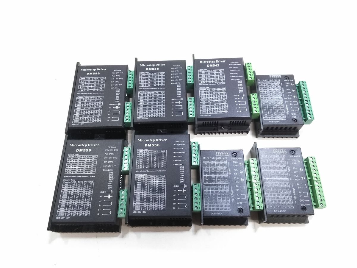 ◇8台まとめ セット マイクロステップドライバ DM556 DC20-50V DC9-40V ステッピングモータードライバー 0714-40A @60◇拍卖