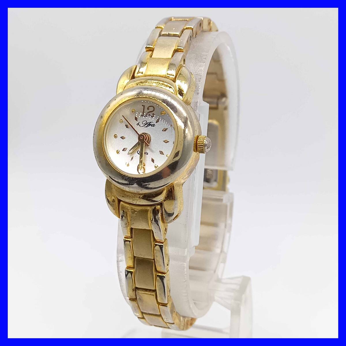 398 送料無料【電池交換済】Ara★FSC023★華奢★レディース/腕時計/アナログ/クオーツ 拍卖