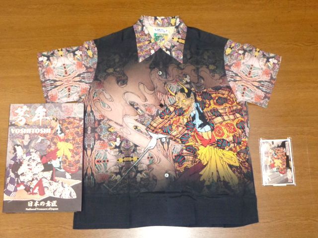サンサーフ 月岡芳年 SP アロハ NEW STORY/黒Lサイズ/SUN SURF Tsukioka Yoshitoshi SS39531 東洋エンタープライズ ハワイアン シャツ拍卖