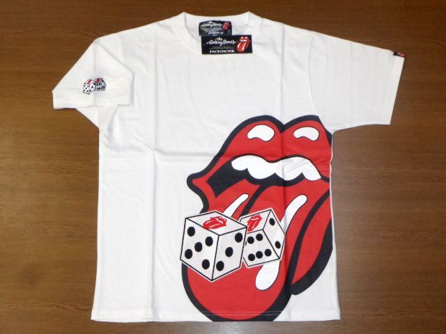 THE ROLLING STONES × JACKROSE コラボ Tシャツ BIG LIPS&DICE/白Mサイズ/ジャックローズ ローリングストーンズ 554564 ダイスをころがせ拍卖