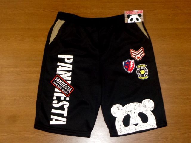 PANDIESTA JAPAN ミリタリー スウェット ショート パンツ/黒Lサイズ/585961 パンディエスタ ジャパン パンダ 錦/フライト エアフォース拍卖