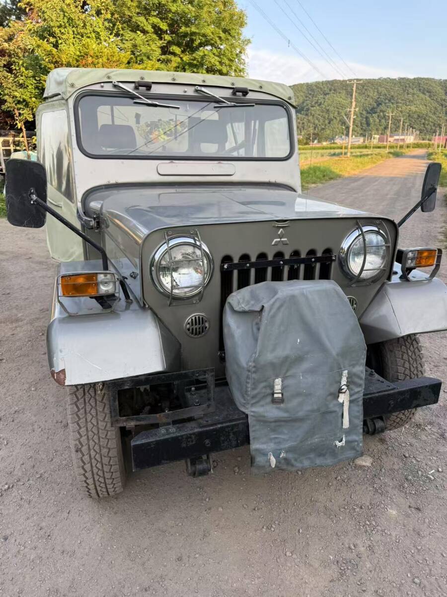 三菱ジープ J54 4DR5 ディーゼル 一時抹消 書類あり 始動可 現状販売拍卖