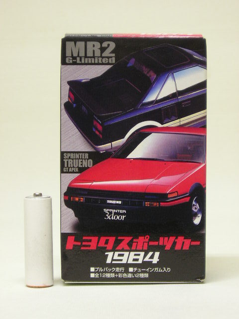 ■明治 トヨタスポーツカー 1984 コロナ 2ドアハードトップ(AT141,TT142) インパルストーニング/ホワイト/レッド 3種拍卖