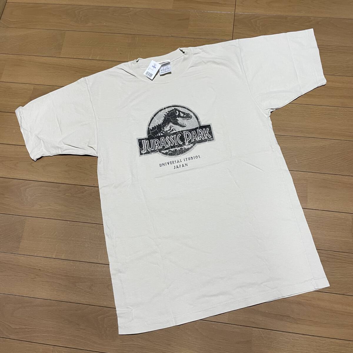 V-10 ユニバーサルスタジオジャパン(ユーエスジェイ/アメリカ製) サイズM!ジェラシックパークTシャツ オールド・ビンテージタグ付き拍卖