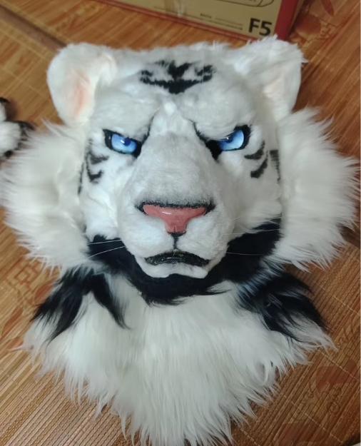 ★ファースーツ 着ぐるみセット NO.211 虎 リアルスタイル ケモノ ファースーツ 全頭ヘッド ぬいぐるみ コスプレ コスチューム 一点物拍卖