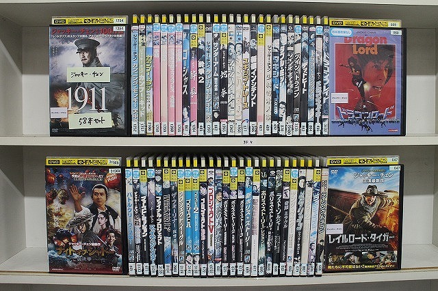 DVD ポリスストーリー 酔拳 スパルタンX レイルロード・タイガー 他 ジャッキー・チェン 計58本set ※ケース無し発送 レンタル落ち Z4T2853拍卖