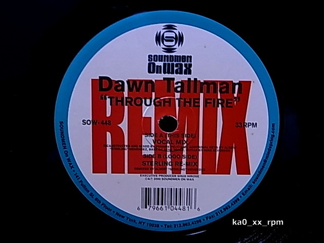 ★☆Dawn Tallman「Through The Fire」12”X2♪Chaka Khanカバー☆★拍卖