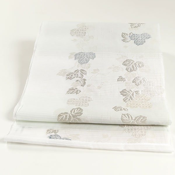 和遊館 ONK1989 夏帯 仕立付 西陣 廣部商事 絽 九寸 名古屋帯拍卖