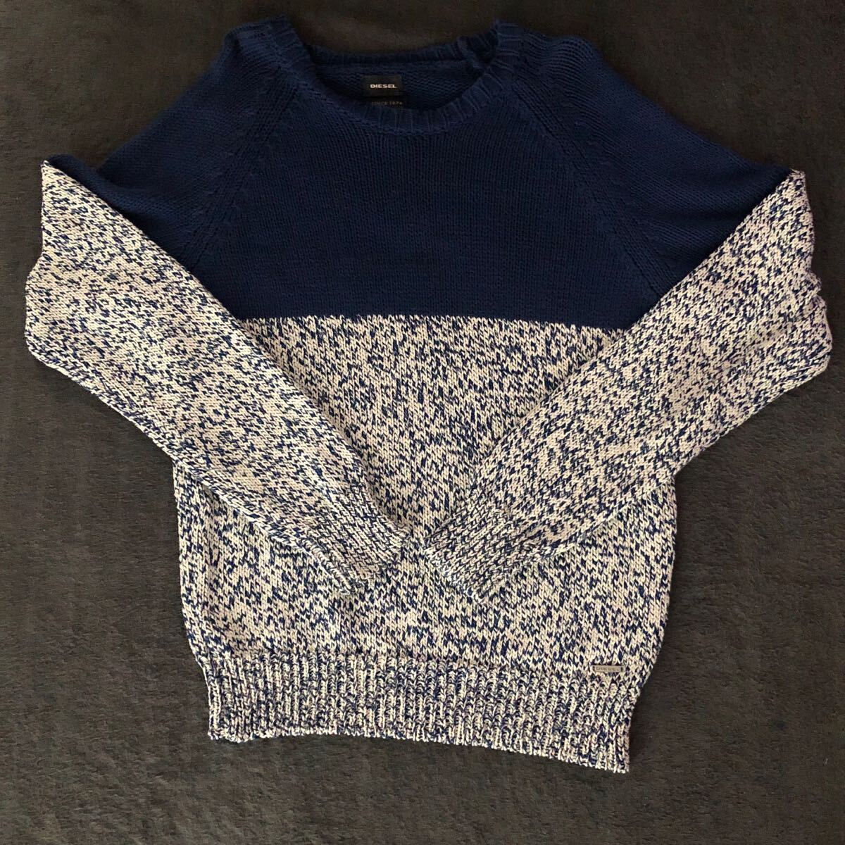 DIESEL セーター ニット 長袖 トップス クルーネック L拍卖