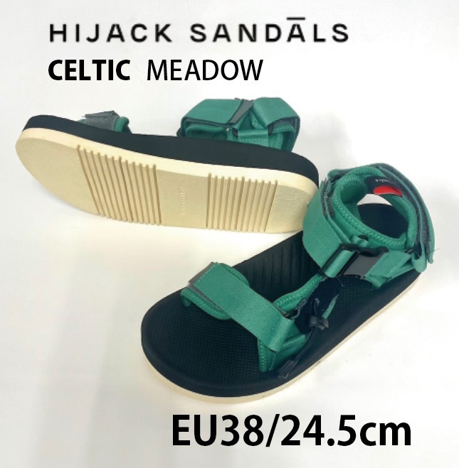 未使用/HIJACK SANDALS/24.5cm/EU38/CELTIC Meadow/z2拍卖