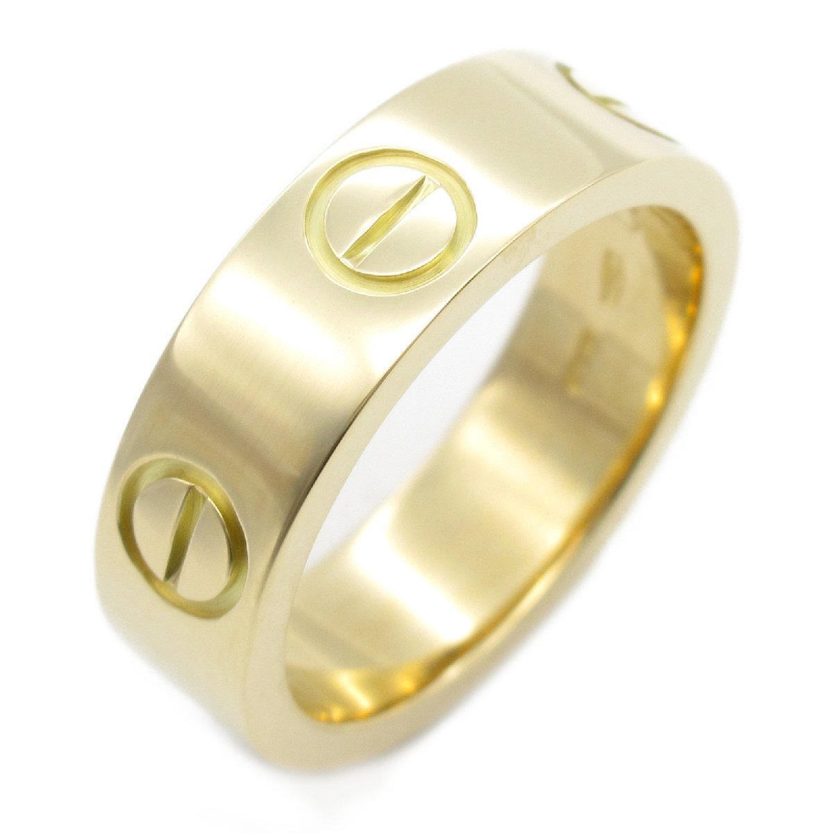 カルティエ ラブリング ブランドオフ CARTIER K18(イエローゴールド) リング・指輪 750YG 中古 メンズ レディース拍卖