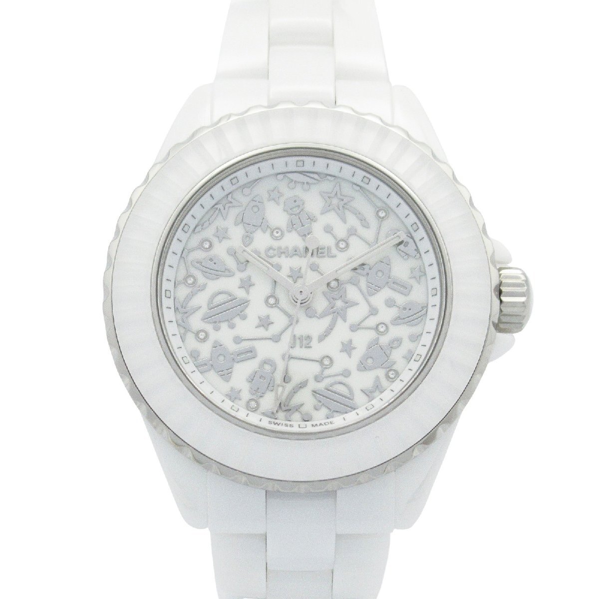 シャネル J12 コズミック ブランドオフ CHANEL セラミック 腕時計 セラミック 中古 レディース拍卖