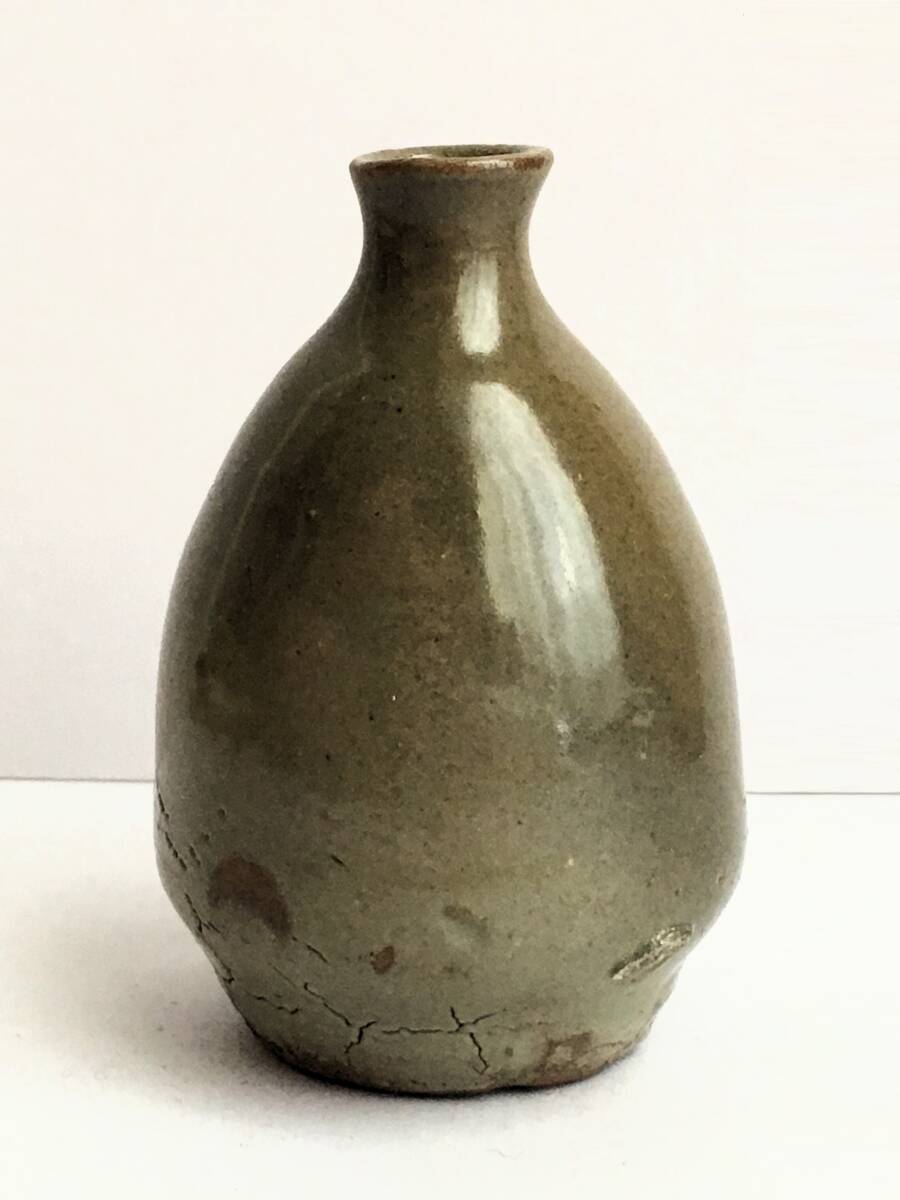 油壺 (検:鬢付け・髪結い・化粧道具/一輪挿し・唐津・小壷・化粧道具・骨董・時代物)拍卖