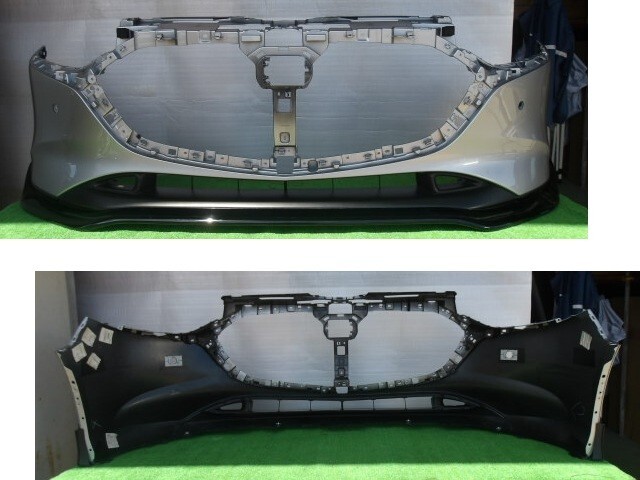 マツダ3 BPEP ファストバック用 スポイラー+フロントバンパーSet センサー穴2ヶ有 45P No.056225【品番BCKP-50-031DE4】拍卖