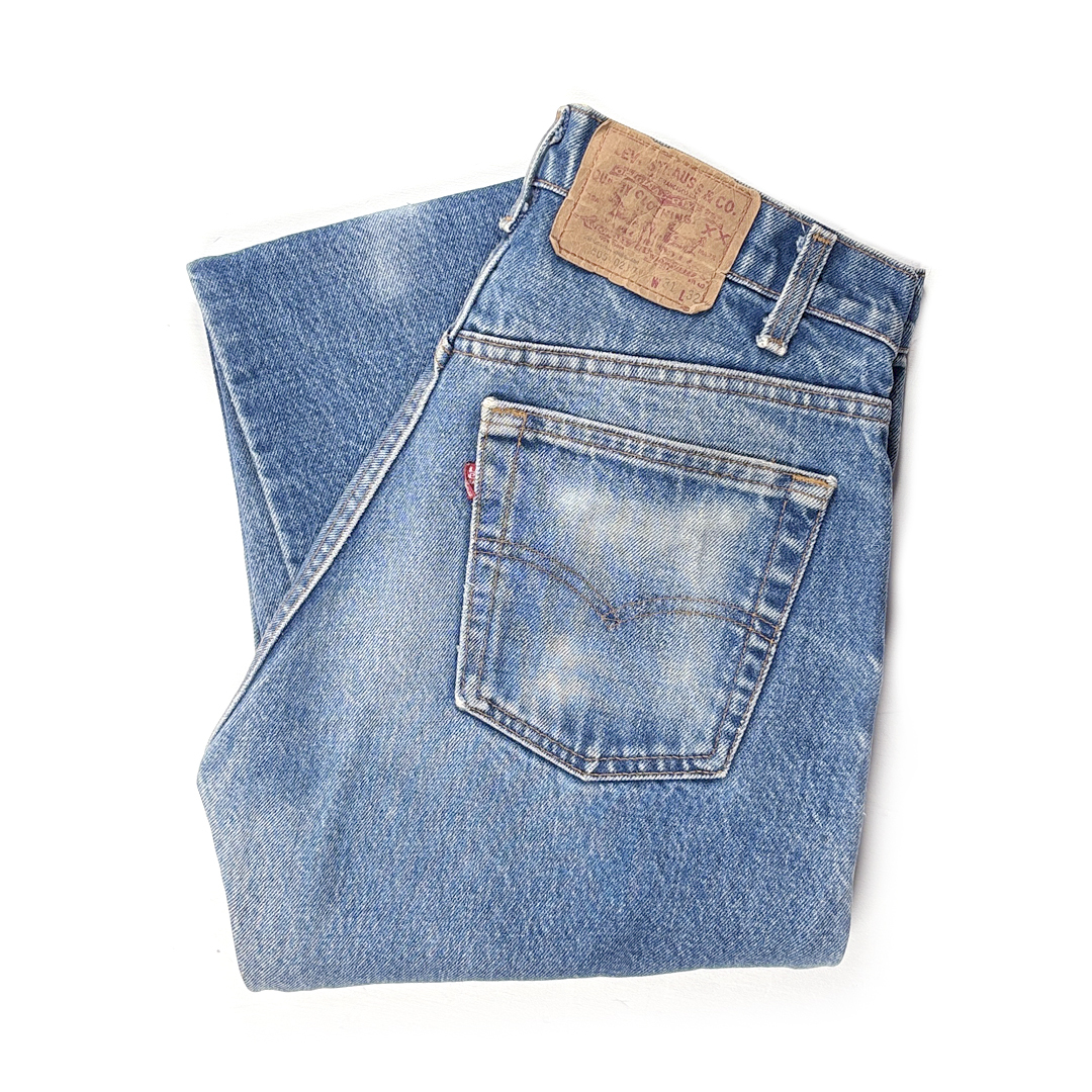 【送料無料】80s リーバイス USA製 505 ヴィンテージジーンズ ストレート サイズW30.5 Levis 古着 @EA0333拍卖