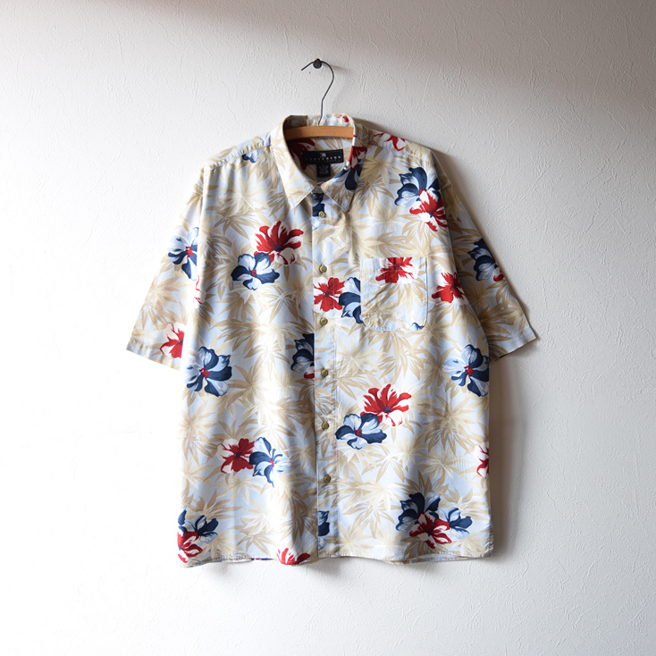 【送料無料】コンセンサス スポーツウエアー ハワイアンシャツ アロハシャツ 総柄 半袖シャツ コットン/レーヨン素材 CONSENSES CB0100拍卖