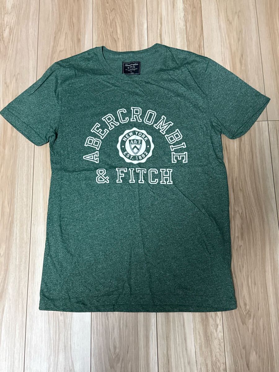 Abercrombie&Fitch Tシャツ グリーン Sサイズ拍卖