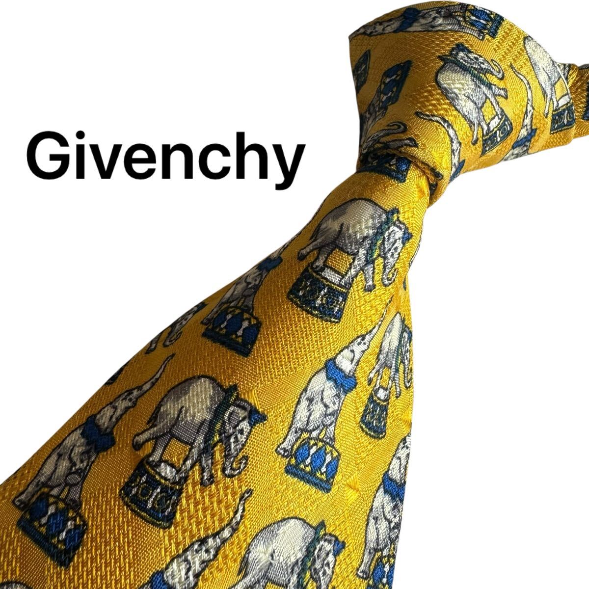 極美品★ Givenchy ジバンシー イエロー ネクタイ スーツ ビジネス 成人式 14拍卖