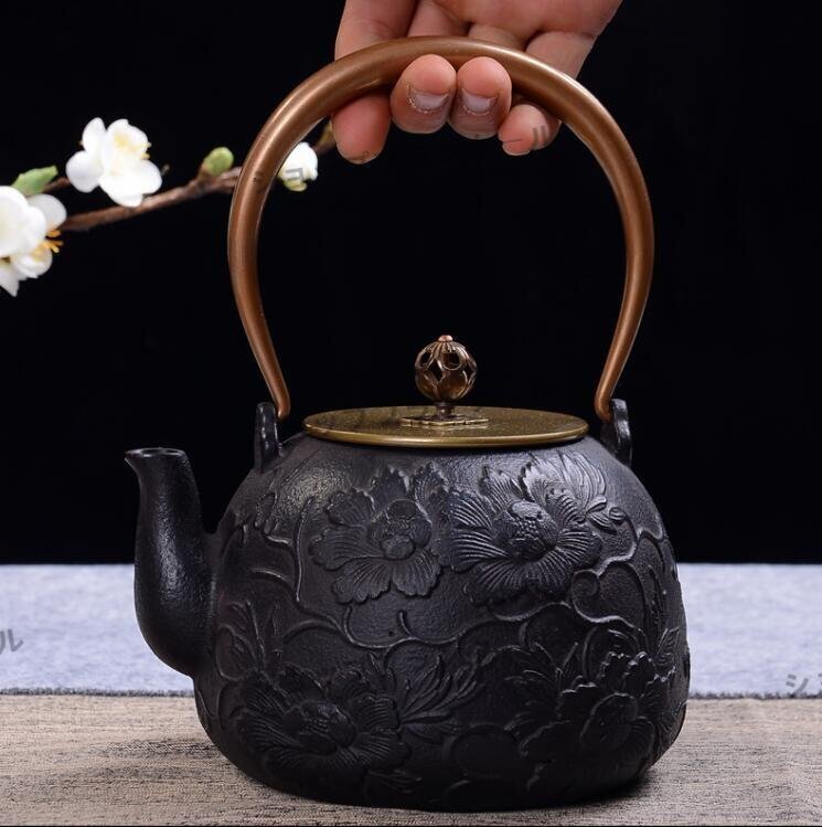 人気推薦◆茶道具★職人手作り★ 鉄びん 鉄分補給 未塗装鉄器★1200ml拍卖