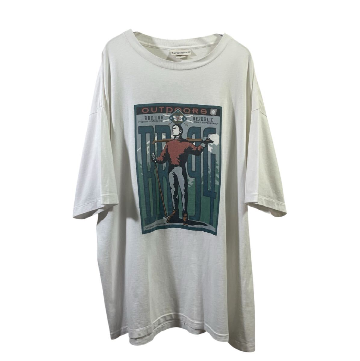 90s banana republic tシャツ バナリパ USA製 XL古着 ヴィンテージ vintage拍卖