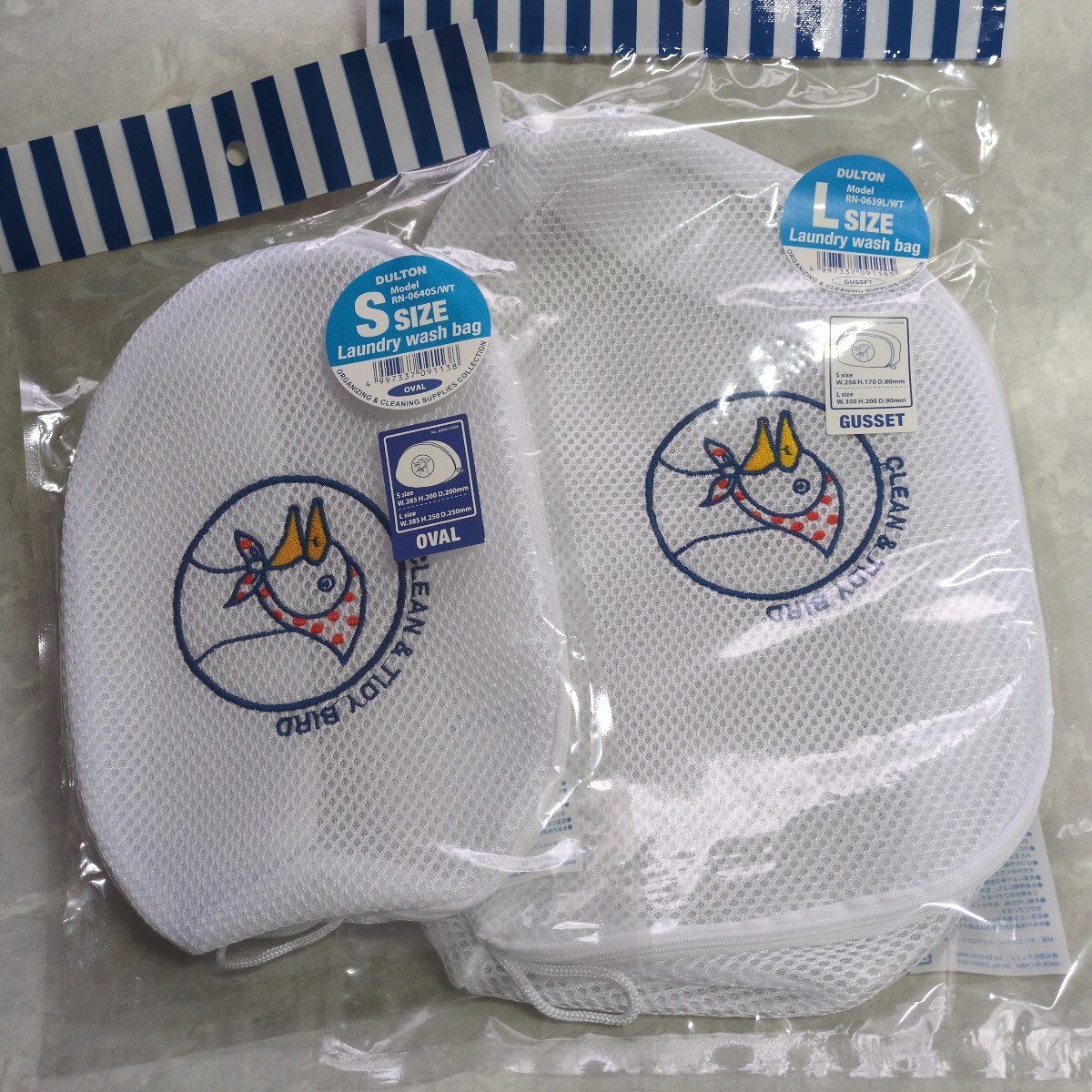 DULTON LAUNDRY WASH BAG OVAL ランドリー メッシュ バッグ オーバル SとL拍卖