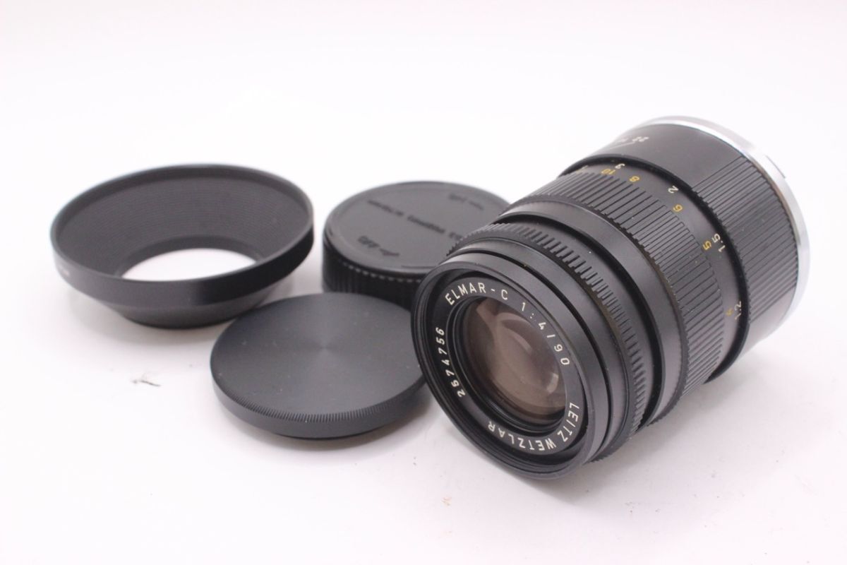 ★良品★ライツ・ウェッツラー LEITZ WETZLAR ELMAR-C 90mm F4 《キャップ フード 付き》 #0056100852 RO2202拍卖