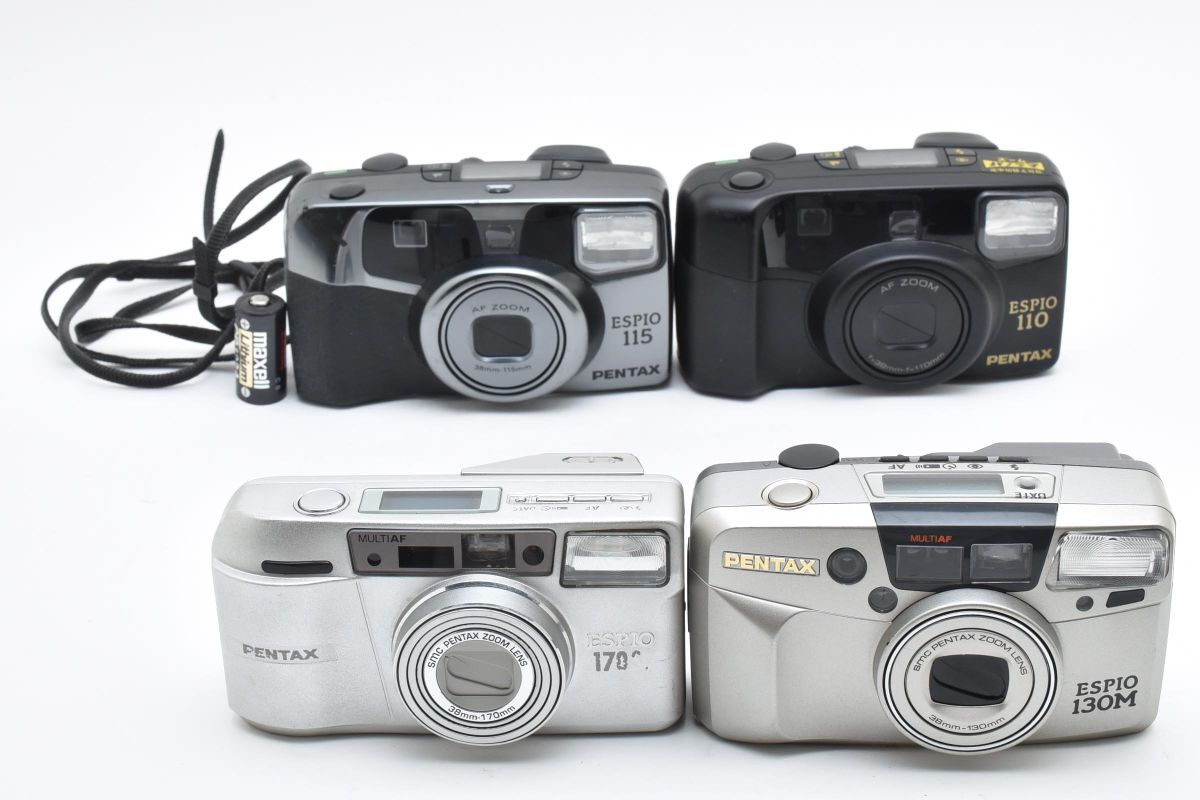 ★4個まとめ★PENTAX ESPIO 170SL / 130M / 110 / 115 ジャンク 現状品 動作未確認 #067300021 AU2473拍卖